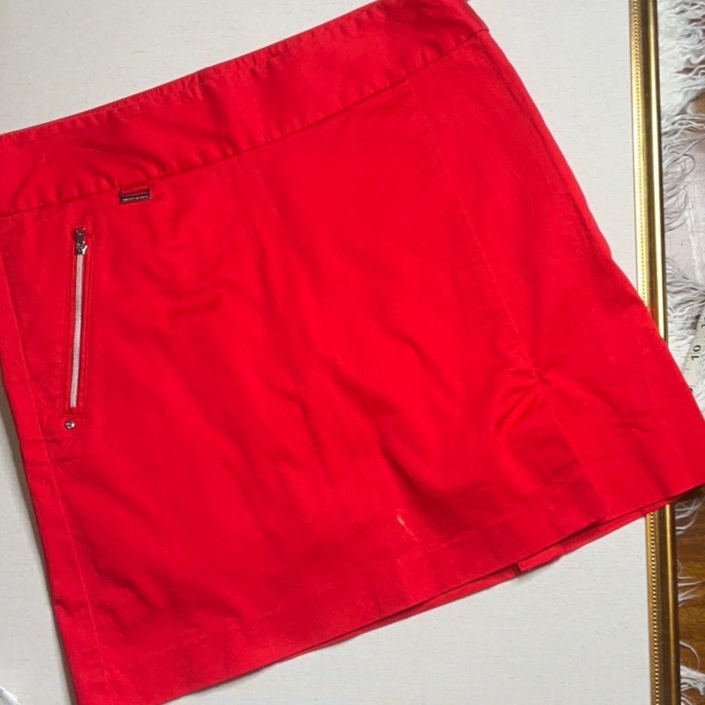 Ralph Lauren Golf Red Skirt/Skort Front & Back Pockets